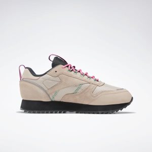 Reebok Classic Leather Ripple Trail Turnschuhe Damen - Grau/Rosa - DE 925-MAL